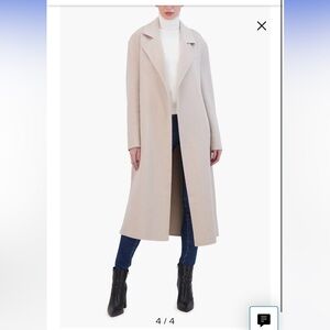 Rebecca Minkoff Double Face Wool Belted Wrap Coat